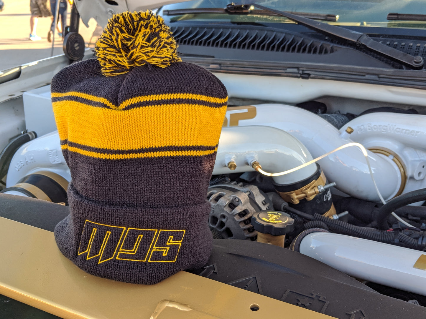 MDS Pom Pom Beanie (Black/Yellow Only!)