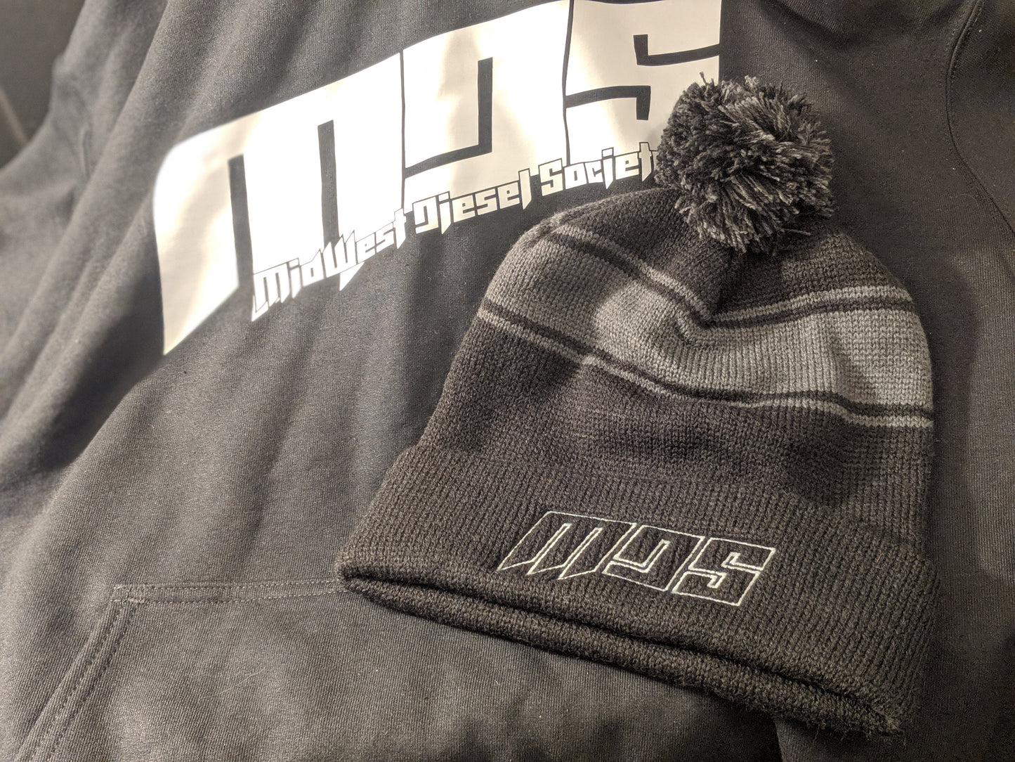 MDS Pom Pom Beanie (Black/Yellow Only!)