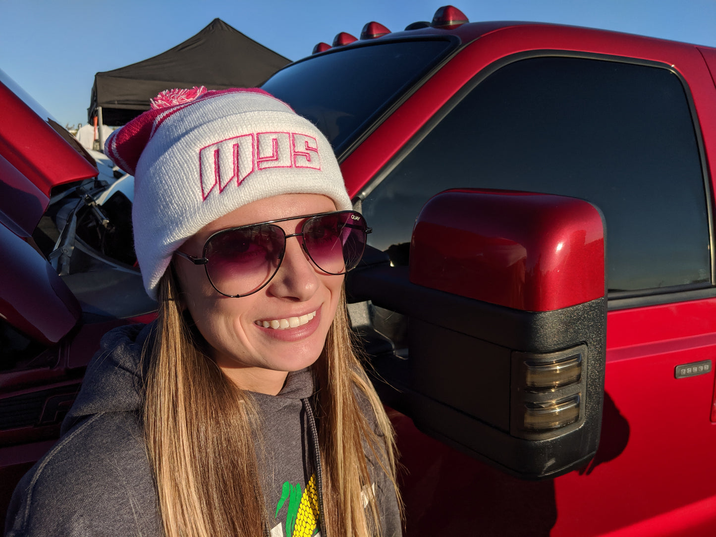 MDS Pom Pom Beanie (Black/Yellow Only!)